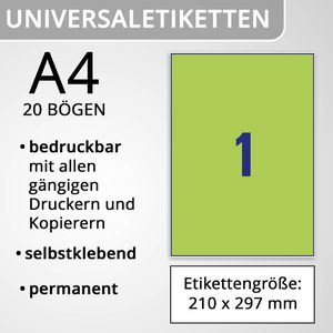 Produktbild für Universaletiketten Herma 5151 Special, neon-grün