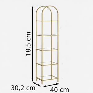 Produktbild für Bücherregal Vasagle LGT501A01, gold