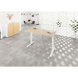 Produktbild für Schreibtisch Hammerbacher XMKA 12, eiche / weiß
