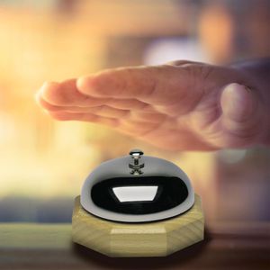 Produktbild für Tischglocke Westmark Apart, silber, 6 x 9cm (HxØ)