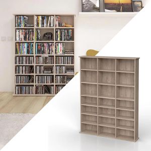 Produktbild für CD-Regal Vicco Jukebox, sonoma eiche