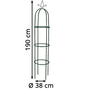 Produktbild für Rankgitter vidaXL 40779, dunkelgrün, freistehend
