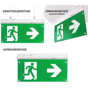 Produktbild für Notbeleuchtung Enovalite 200102 Fluchtwegleuchte, LED mit Akku