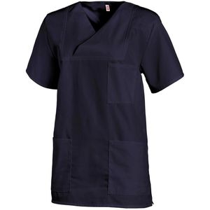 Leiber Kasack Schlupfjacke 08/769/04, Unisex, marine, kurzarm, waschbar bis 95°C, Größe XXL