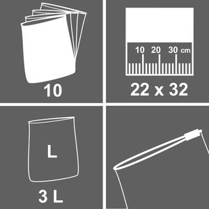 Produktbild für Gefrierbeutel Quickpack 070784, 3 Liter