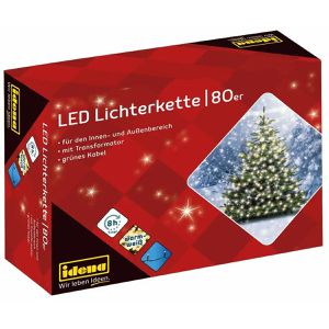 Produktbild für Lichterkette Idena 8325058, 80 LED, innen + außen