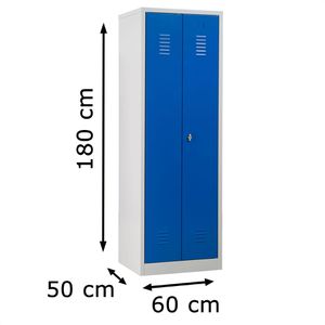Produktbild für Spind G-Office WRC/2.1860.V2, Doppelspind, blau