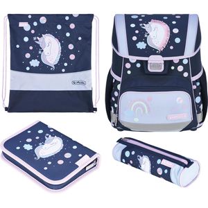 Schulranzen Herlitz Loop Plus Unicorn Dreams, 4-teilig
