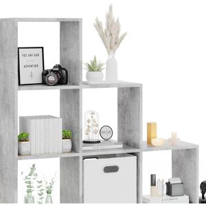 Produktbild für Bücherregal Vicco 77702, beton grau