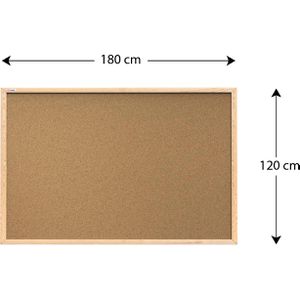 Produktbild für Pinnwand ALLboards TK1812D, braun