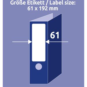 Produktbild für Rückenschilder Zweckform L4761-10, weiß