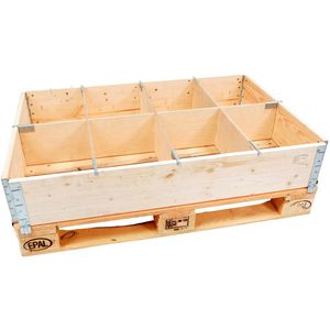 Produktbild für Palettenaufsatz HMH HOAR8001200, natur, Holz