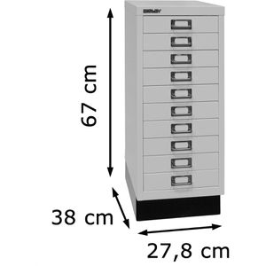 Produktbild für Schubladenschrank Bisley MultiDrawer, aus Metall
