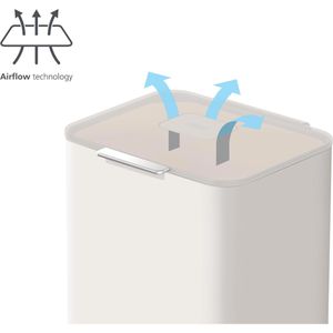 Produktbild für Mülleimer JosephJoseph Totem Compact 40 L, stein