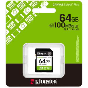 Produktbild für SD-Karte Kingston Canvas Select Plus Gen 3 SDS3/64GB, 64GB