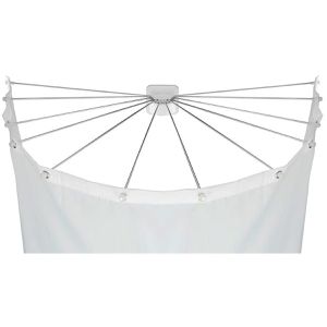 Produktbild für Duschvorhang Wenko Duschschirm 23863100, 180 x 200 cm