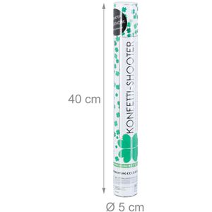 Produktbild für Konfetti Relaxdays 10021773, Party-Popper Kleeblatt, aus Folie