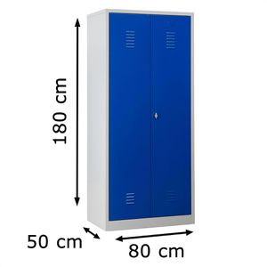 Produktbild für Spind G-Office WRC/2.1880.V2, Doppelspind, blau