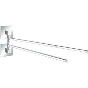 Handtuchhalter Wenko Quadro Turbo-Loc, silber