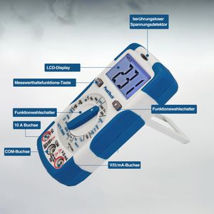 Produktbild für Multimeter PeakTech P 1075, digital, RMS