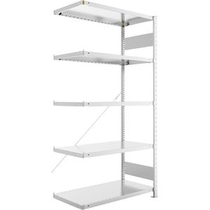 Anbauregal META-Regalbau 20088740, 5 Metallböden
