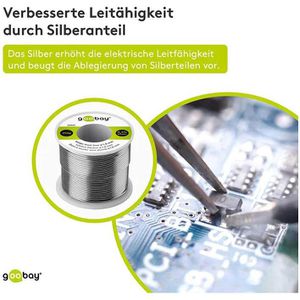 Produktbild für Lötzinn Goobay 40848, mit Flussmittel, bleifrei