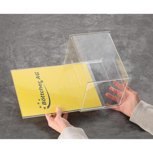 Produktbild für Spendenbox Böttcher-AG Premium, Acryl, transparent, glasklar