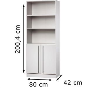Produktbild für Kombischrank Hammerbacher Solid 7700, lichtgrau