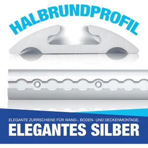 Produktbild für Airlineschiene NTG Standard, Set, zum Schrauben, 4 Stück