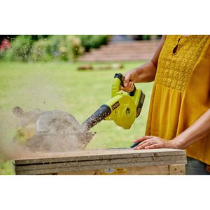 Produktbild für Laubbläser Ryobi R18TB-0 ONE+, Luftstrom 200 km/h, Akku