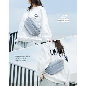 Produktbild für Bauchtasche Inateck Sling Bag X, aus Polyester, graublau