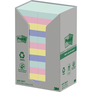 Produktbild für Haftnotizen Post-it Recycling Notes, pastell