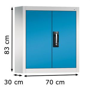 Produktbild für Werkzeugschrank CP-Möbel 134013-22, Metall, grau / lichtblau