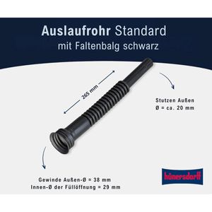 Produktbild für Auslaufrohr Hünersdorff Ausgießer 819752, flexibel