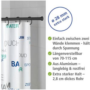 Produktbild für Duschvorhangstange Wenko Teleskop-Duschstange