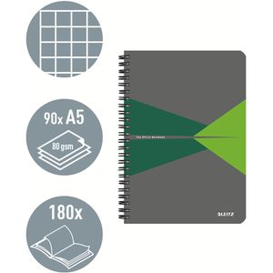 Produktbild für Collegeblock Leitz Office grün, 4458-10-55, A5