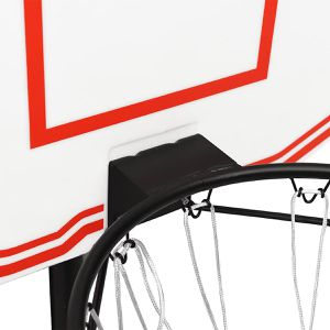 Produktbild für Basketballkorb vidaXL 93662, weiß, indoor &amp; outdoor