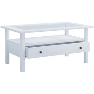 Produktbild für Couchtisch VCM Lingis L 919076, aus Glas / Holz, weiß