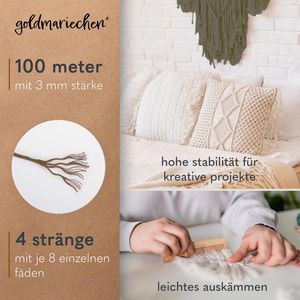 Produktbild für Makramee-Garn goldmariechen Premium