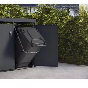 Produktbild für Mülltonnenbox Metzler MMB-2-1X, Metall