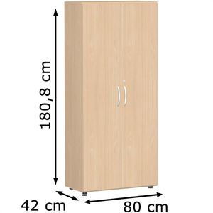 Produktbild für Aktenschrank Geramöbel Flex, aus Holz