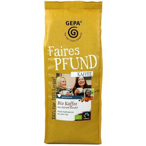 GEPA Kaffee Faires Pfund, BIO, gemahlen, fairtrade, 500g
