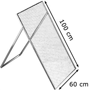 Produktbild für Komposter Brista 001120 mit Sieb, silber, aus Metall