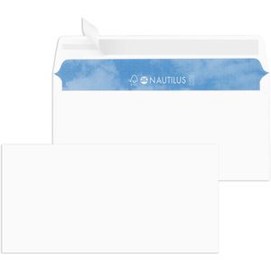Briefumschläge Mailmedia Nautilus, weiß, DIN lang