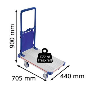 Produktbild für Transportwagen Böttcher-AG APW20-B, Premium, aus Aluminium