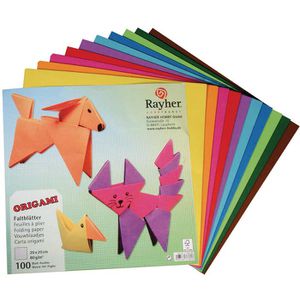 Faltblätter Rayher Origami, 71830000, 20 x 20cm