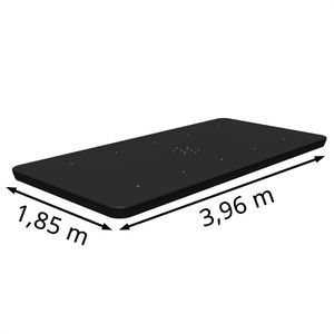 Produktbild für Poolabdeckung Bestway 58232, aus PVC, schwarz, mit Spannseil