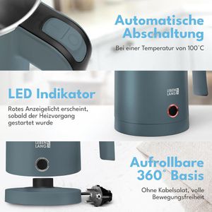 Produktbild für Wasserkocher LEBENLANG Reisekocher, blau