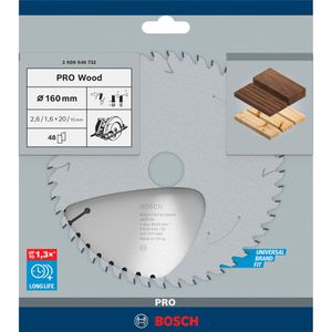 Produktbild für Kreissägeblatt Bosch PRO Wood, 2608640732
