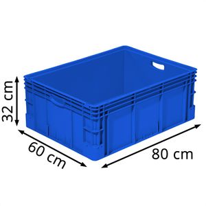 Produktbild für Eurobox Alpha-Paletten Silverline, blau, 132 Liter